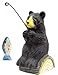 Bear Fishing Ornament, (Hand-carved & Painted)