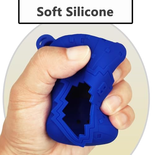 JCHPINE Silicone Cover Case for Bitzee Disney Interactive Toy Digital Pet and Case, Protective Skin Sleeve for Bitzee Disney Virtual Electronic Pets (Blue)