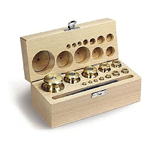 Kern 344-49 1 g-10 kg M1 Class Set of Weight in Wooden Box with Finely Turned Brass