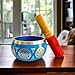 Nature's Own Tibetan Singing Bowl Set- Easy to Play- Meditation Sound Bowl Handcrafted in Nepal for Yoga, Mindfulness, Chakra Healing, Stress Relief- Spiritual Gifts for Women and Men (3.5 Inch, Blue)