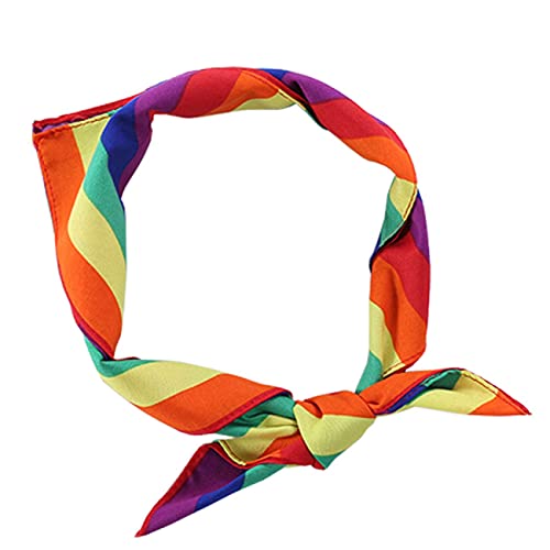 Tinsow 2 Pack Gay Pride Rainbow Bandanas Cotton Handkerchiefs Party Supply Pet Bandana - Image 7