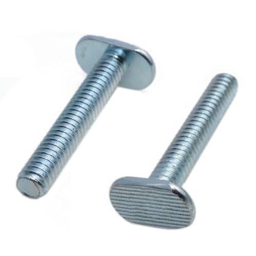 Image of yukata T Track Bolts 1 /4 inch-20 t Track Bolts t Slot Bolts General Purpose T-Track 1-1 /2 inch Long T-Slot Bolts Woodworking fixtures and fixtures T-Track Fittings 12PCS