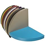 Optimal Products High Gloss Floating Corner Shelf Wall Mounted Storage Unit Shelving Display Kit Home & Kitchen Storage Organisation Racks Shelves Drawer Corner Shelves (High Gloss White) - Image 6