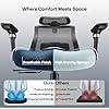 Marsail Ergonomic Office Chair with 6D Armrests, Ergonomic Chair with 3D Adjustable Headrest, Slide Seat, Lumbar Support, and 4-Position Tilt Lock Big and Tall Office Chair with 330 lbs Capacity