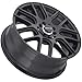 Vision 426 Cross Matte Black Wheel with Painted Finish (15 x 6.5 inches /4 x 100 mm, 38 mm Offset)