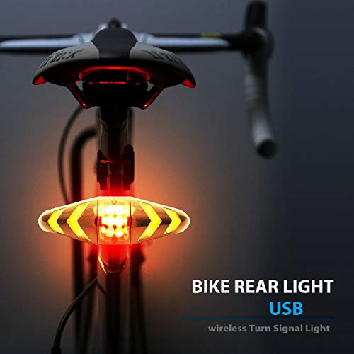 Bentrance USB Rechargeable Bike Tail Lights LED Cycling Bicycle Rear Turn Safety Signal