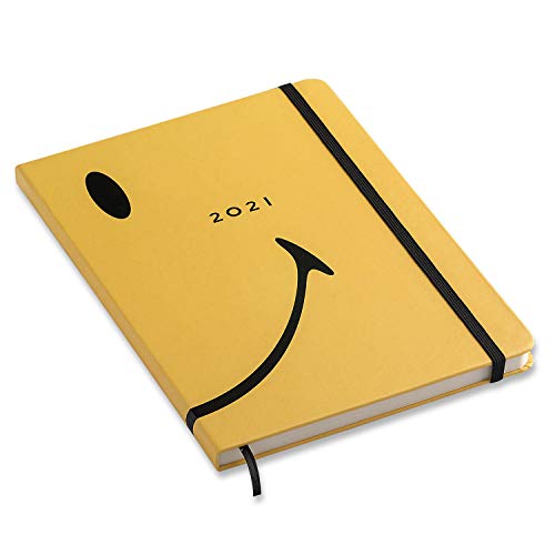 Agenda Planner Cicero 2021 Smiley Semanal 14x21 (Média) Amarelo 3601