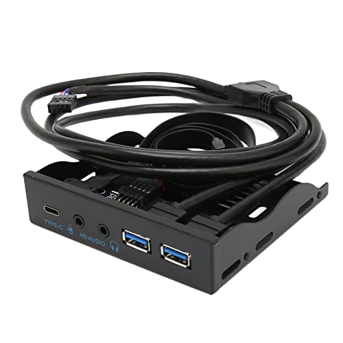Hub USB 3.2 del Panel Frontal Yinhing de 10 Gbps con Lector de Disquete y 2 Puertos 3.0 5
