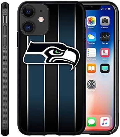 Maylai Custom Phone Case Seattle Pattern Seahawk for iPhone 12 Mini Flexible Slim Soft TPU Phone Case Scratch-Resistant Shockproof Protective Anti-Slip Back Cover