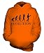 Candymix Serveur Restauration Évolution Unisexe Sweat Pull à Capuche Homme Femme, Taille X-Large, Couleur Orange