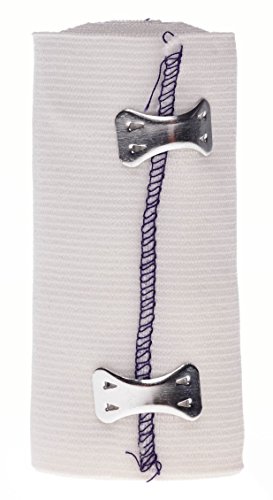 Medline Sure-Wrap Elastic Bandage with Clips, Latex Free, Non Sterile, 4