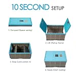 Heavy Duty Collapsible Storage Bins, Attached Lids, 12 Gal, 2 Pack - Image 6