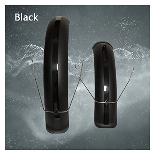 Yfcaiheng Bicycle Fender Set 20X4.0In Wide Front Rear Mudguard Mtb Off-Road Fat Tire Bikes Wings Full Coverage Fat Bike Fenders Plastic (Color : 1 Set Black) #TOP1