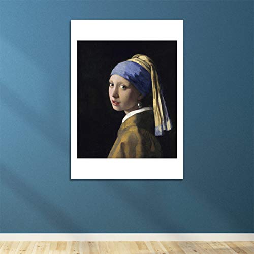 Boucles d'oreilles Vermeer giclée mate encadrée M pour mur sans reflets