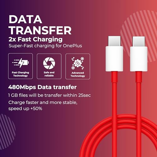 Image of YISHU 100W Type C to C Data Cable | Compatible For Oneplus | Nord Power 5G Delivery for SuperVOOC | Original Ultra-Fast Charging