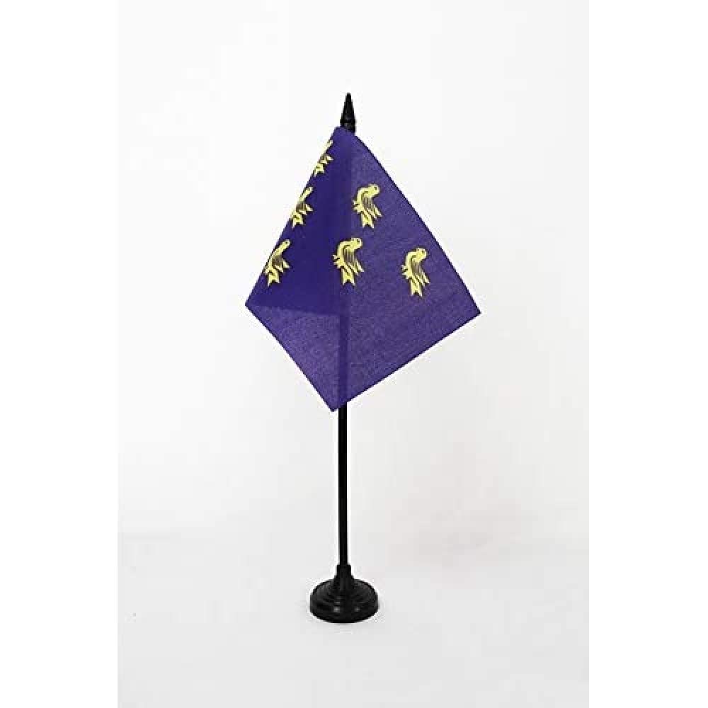AZ FLAG Sussex county Table Flag 15x10 cm 100D Polyester Plastic Base