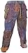 Gheri Herren Patchwork Frieden Elastisch Taille Hippie Zigeuner Hose Medium