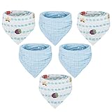 💖【Einstellbarer Druckknopf】Jedes Lätzchen Halstücher hat zwei Knöpfe, Sie können die bequeme Größe je nach Baby anpassen und es ist einfach zu tragen und zu befestigen.