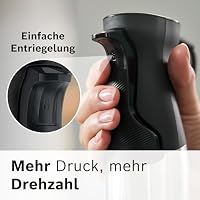 Bosch Stabmixer ErgoMaster Serie 6, mit Würfelschneider, Reibe, Schneebesen, 4 Edelstahl-Klingen verschleißfreie Keramik-Kupplung, Luftkühlung, langlebig, 1200 W, MSM6M8X1 – Ansicht 7