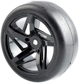 Parts & Accessories RC Rim01-6018 Slick Racing Tires& Wheel Sets for HSP HPI 1/10 1:10 Touring Car - (Color: Black Wheel)