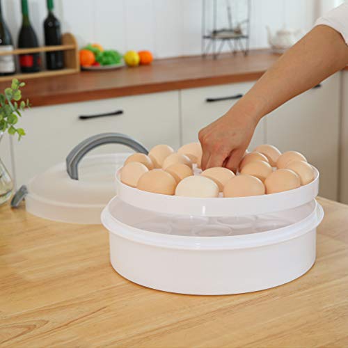 3-In-1 Portable Cake Holder Carrier With Lid And Tray 10 Inch Food Container For Pies, Muffins, Cookie, Candies, Cupcakes, Dessert #TOP7