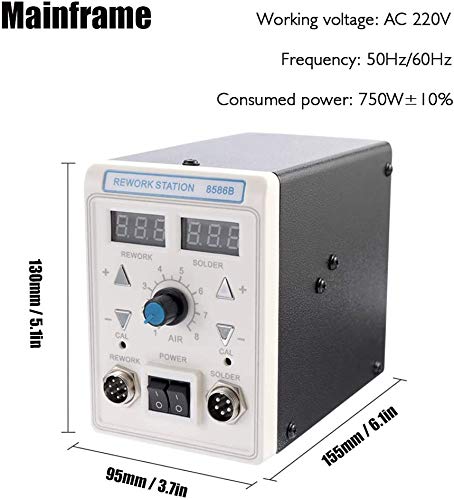 DUUMAA Hot Air Machine Soldering Iron Dual Display 2 in 1