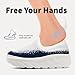 VXGGVX Tennis Shoes Women Slip On Sneakers Chunky Fashion Casual Walking Shoes for Women Blue Size 8.5