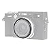 FocusFoto Aluminum Alloy Metal Lens Decoration Ring for Fuji X100 Series Camera, Compatible with Fuji X100V, X100VI, X100F, X100T, X100S, X100 (Black)