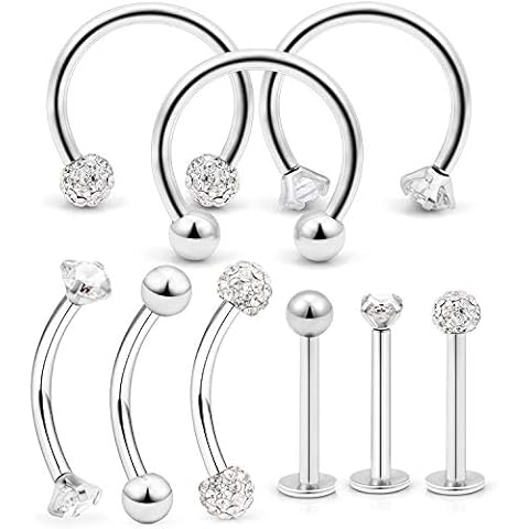 AceFun 9-Piece Body Piercing Set Cover