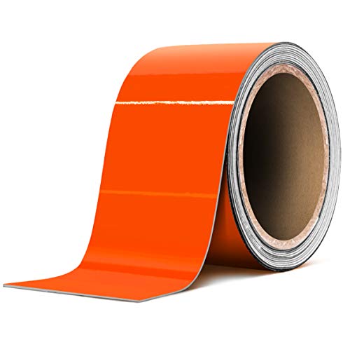 Vinyle Oracal 651 à rayures orange brillant pour décoration extérieure durable