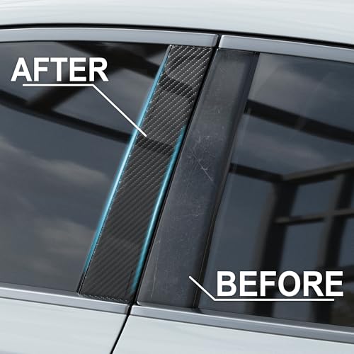 Image of Lypumso 6D High Gloss Carbon Fiber Vinyl Wrap Tape, Chrome Delete Tape for Cars Motorcycle Detailing DIY Car Door Edge Guard Decals Blackout Tape Roll (6D Black, 1in x 30ft)