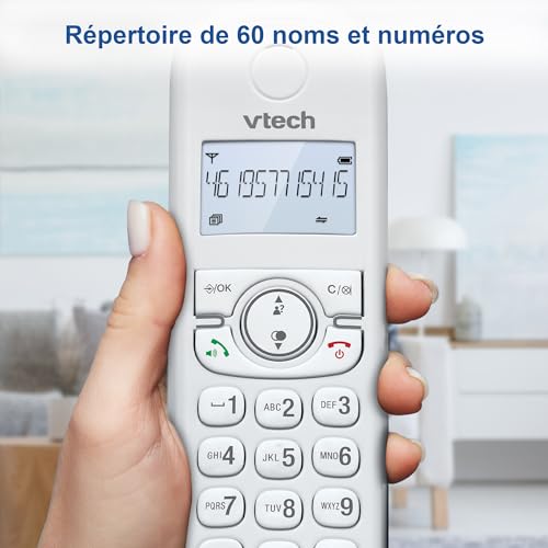 Téléphone sans fil blocage appel et répondeur VTech CS1502 trio DECT - 6
