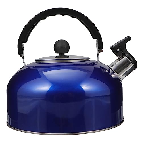 FELTECHELECTR Tetera Silbante De Acero Inoxidable Con Resistencia Al Calor Mango Ergonómico Antideslizante Apta Para Cocinas De Inducción y Gas Para Preparar Té y Bebidas Diarias Hogar y Oficina