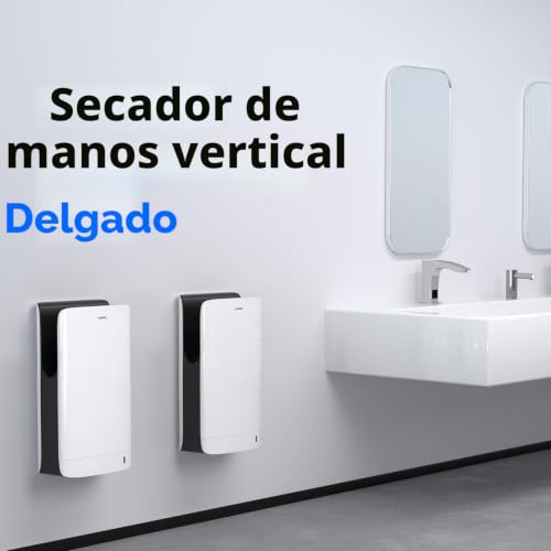Miniatura 2 de Aike Swan Secamanos Slim Con Filtro Hepa, Diseño Curvo Elegante Y Estética Minimalista Para Baños Modernos, 220v Modelo Ak2065 Piano Key
