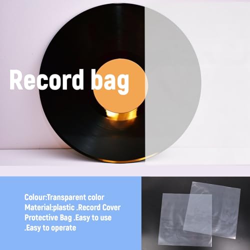 Gokoti 30 flache Tasche mit offener Oberseite, 6,7 ml, robuste Abdeckung aus Kunststoff, Vinyl-Schallplatte, Außenhülle für 12 Zoll (30,5 cm) Doppel/Gatefold 2LP 3LP 4LP