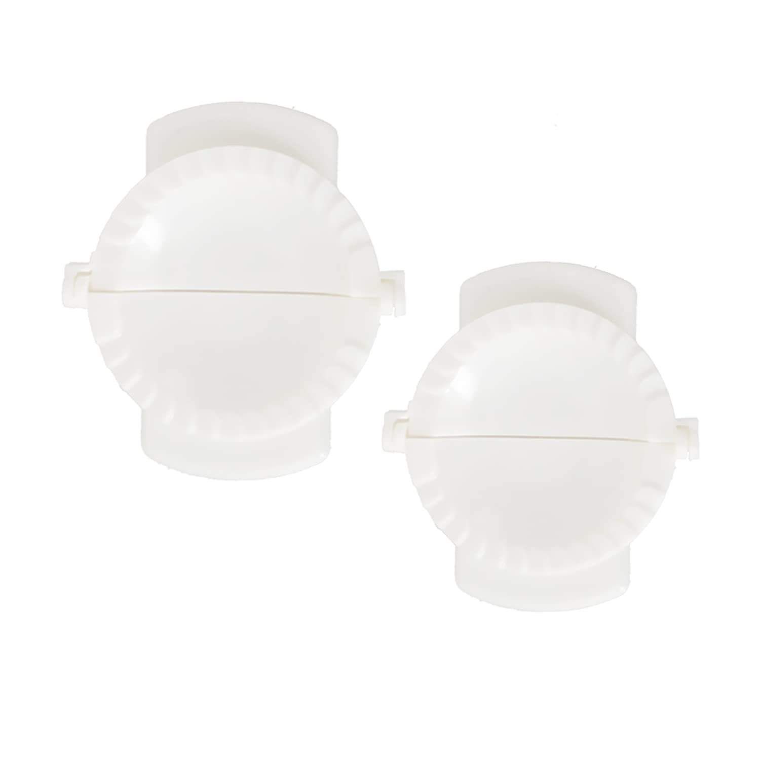A2ZWORLD Set of 2 Dumpling Mold, 85mm, Plastic, Panzerotti, Gyoza, Ravioli Mould
