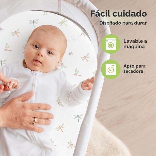 Miniatura 7 de 2 Paquetes De Sábanas De Cuna Orgánicas Para Niñas Y Niños - 100 Algodón, Sábanas De Colchón De Cuna Compatibles Con La Cuna Giratoria Halo Bassinest, Graco, Baby Delight, Chicco Meadow