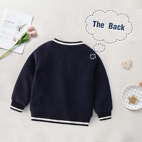 Baby Boy Long Sleeve Cardigan Toddler V-Neck Outerwear Infant Fall Winter Coat Boy Knit Cardigan Sweater for 2-8 Years4