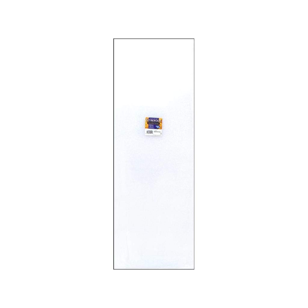 FloraCraft White Flora Craft Styrofoam Sheet Package, 1" x 12" x 36"