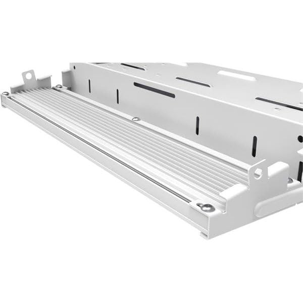 Image of Lithonia Lighting Compact Pro LED High Bay Light, Ceiling Lighting Fixture, Adjustable 12000 /15000 /18000 Lumens, Selectable 4000K /5000K, MVOLT 120-277V (CPHB ALO13 MVOLT SWW9 80CRI DWH)