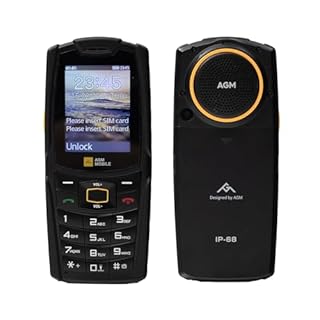 AGM M6 SE Dumb Phone, 4G LTE Dual SIM Unlocked, Large Button & Font, 109dB Speaker, IP68 Waterproof/Drop-Proof, Rugged Basic Cell Phone for Outdoors
