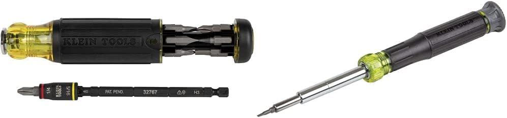 Klein Tools 14-in-1 Adjustable HVAC Screwdriver + Precision Screwdriver/Nut Driver (14-in-1)