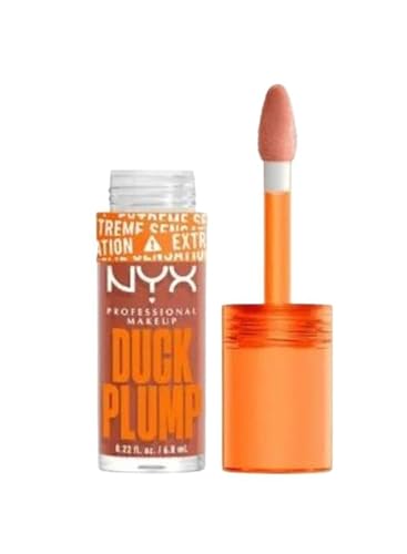 NYX Professional Makeup Gloss Rimpolpante, Altamente Pigmentato, Volume Immediato e Duraturo, Arricchito con Zenzero Piccante, Duck Plump, Tonalità: Apri Caught, 6,8 ml