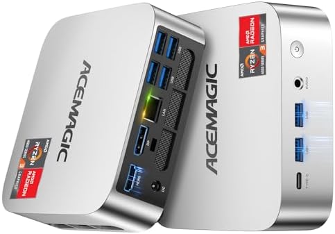 ACEMAGIC Mini PC Windows 11 Pro, AMD Ryzen 4300U(Beat 3500U/N150/...