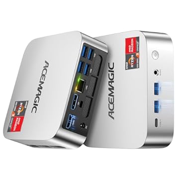 ACEMAGIC N150 Vista Mini Pc V1, Twin Lake N150 (Beat N100/N95, Até 3,6 Ghz), 16 Gb Ddr4 Ram 512 Ssd Mini Computadores, 11 Pro Desktop 4K Dual Display/Hdmi/Wifi/Bt/Lan Para Casa/Escritório