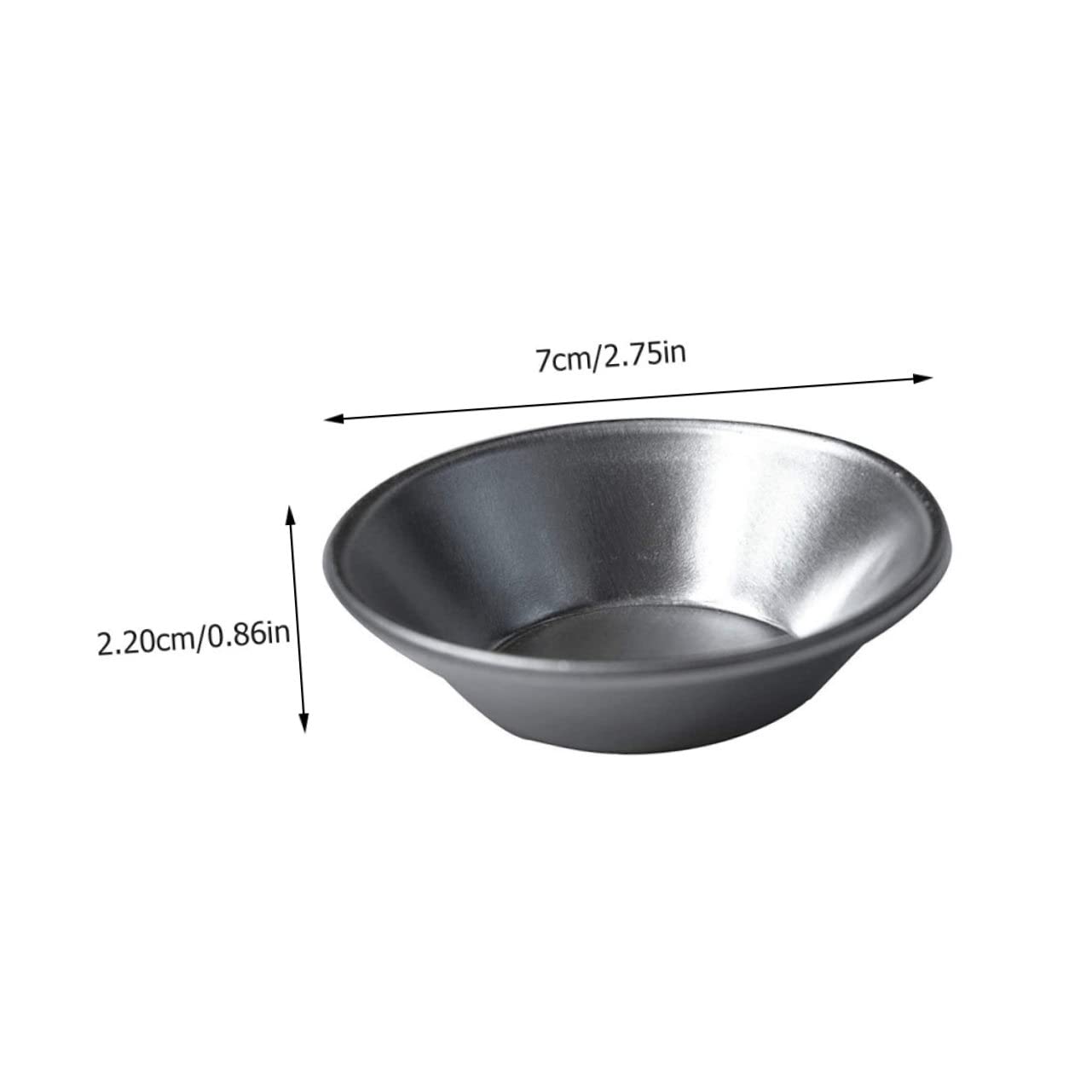 COLLBATH 24Pcs Aluminum Baking Round Tart Baking for Egg Tarts Pudding Cupcakes and Easy to Clean Kitchen Tools