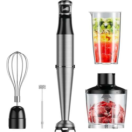 Immersion Hand Blender 5 in 1 1100W Electric Blender Handheld Stick