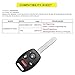 YITAMOTOR Key Fob Keyless Entry Remote Compatible for 2008 2009 2010 2011 2012 Honda Accord (Sedan Only) Car Key Replacement for KR55WK49308