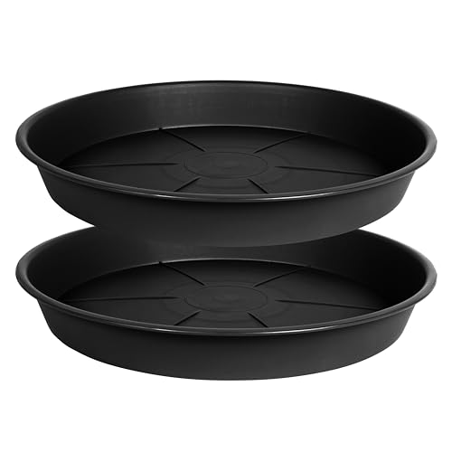 OVZILKI 2 Pack of Plant Saucer Tray 17 inch, Heavy