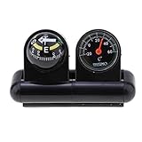 * 1 Stück 2 in 1 Kompass Thermometer